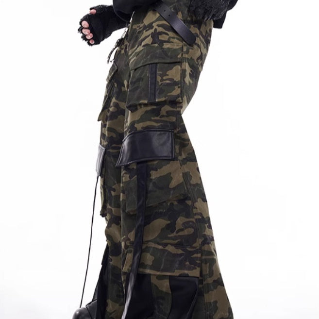 American Retro Street Camouflage Slacks