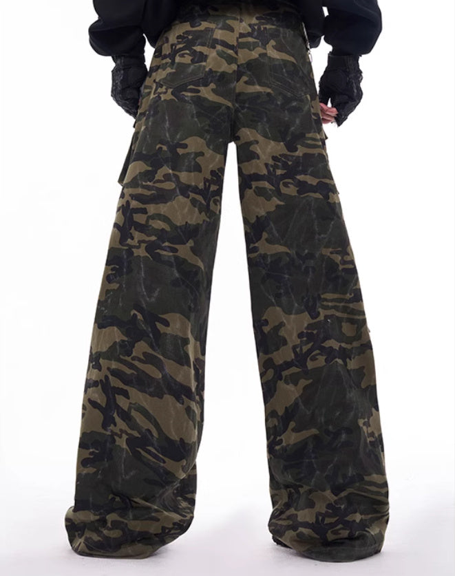 American Retro Street Camouflage Slacks